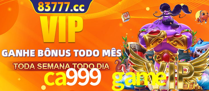 Banner promocional do ca999 game oferecendo 100% de recompensas adicionais contínuas para quem fizer o login diário (Daily sign-in), com um mascote de coelho.