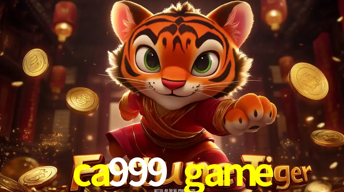 O carismático mascote do jogo de slot Fortune Tiger, um tigre fofo em pose de artes marciais, pronto para trazer sorte e multiplicadores de ganhos no cassino online ca999 game.